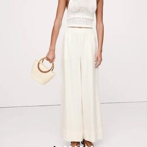 Banana republic wide leg linen pants